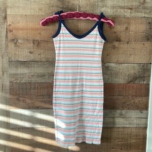 Striped Tie Tank Dress